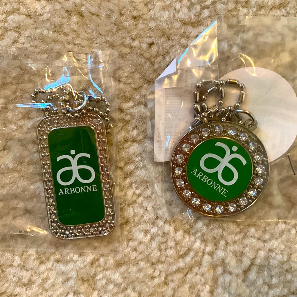 Arbonne Logo Bling Bag Tags - Set of 2